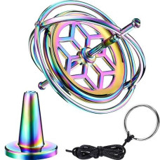 Norme Gyroscope Toy Metal Anti Rotating Desk Gyroscope Flying Motion Balance Physics Toy Boys Girls Adult Colorful Gift