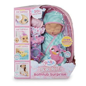 Baby Born Surprise Bathtub Surprise Teal Kitty Ears Includes 1 Baby Doll