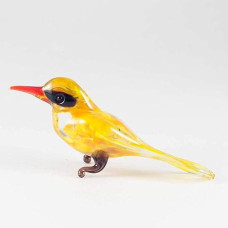 Oriole Small Glass Figurine Hand-Blown Art Collectible Figures