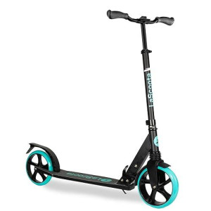 Lascoota Kick Scooter For Adults & Teens. Perfect For Youth 12 Years And Up And Men & Women. Lightweight Foldable Adult Scooter With Large Sturdy Wheels 220Lbs (Teen, Red)