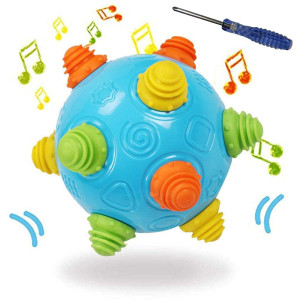 Toddlers Baby Music Shake Dancing Ball Toy, Move And Crawl Toys For Kids,Bouncing Sensory Learning Toys Ideal Gift For Baby Boys And Girls, Endless Fun For Children, Age:18+ Months