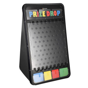 Zehuoge 40 Prize Drop Plinko Board Disk Game With 12 Pucks Customizable 4 Slots Foldable Stand Carnival Tradeshow Party Home Playing Develop Intellect Us Delivery (Without Multi-Colored Led Light)