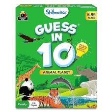 Skillmatics Card Game - Guess In 10 Animal Planet, Perfect For Boys, Girls, Kids, And Families Who Love Toys, Board Games, Gifts For Ages 6, 7, 8, 9