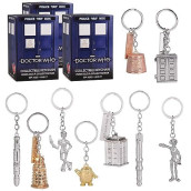Doctor Who Key Chain Mystery Blind Box, 3 Pack - Receive 3 Mystery Key Rings - Collect All 9 - Series 1