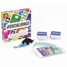 Professor Puzzle Social Bingo | The Original Social Media Bingo Game, 10 Bingo Boards, 200 Cards, 60 Counters, Handy Storage Bag And Instructions