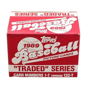 Toynk Mlb 1989 Topps Baseball Traded Series - Set Of 132 Cards