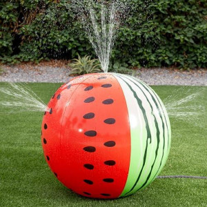 Joyin Mega Melon Ball Jumbo Sprinkler, 35.5 Watermelon Inflatable Sprinkler Toys For Kids Toddlers