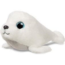 Aurora Sparkle Tales, Neve The Seal, Soft Toy, 61206, White, 7In, Gift Idea For Children And Adults