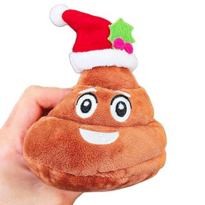 Farting Santa Poop Toy - 7 Funny Fart Sounds, Xmas Poop Toys, Funny Dog Toy, Christmas Stocking Stuffers, Poop Toy, Christmas Toys, Gifts For Secret Santa, Poop Gifts 4X4.5
