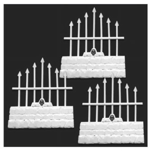 Reaper Miniatures REM77530 Bones - graveyard Short Fences Miniatures - Set of 3
