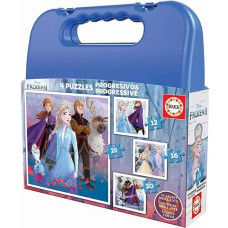 Educa 18114 Disney Progressive Puzzles Frozen Ii Case 12+16+20+25, Unique, One Size