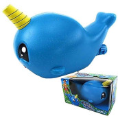 Nelson The Narwhal (Blue Unicorn Of The Sea) Water Sprinkler