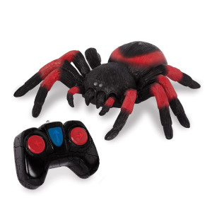 Terra By Battat - Rc Spider: Tarantula - Red Infrared Remote Control Spider With Creepy Led Eyes For Kids Aged 6+, Multi