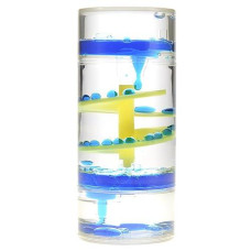 Az Trading & Import Liquid Motion Bubbler Spiral Cylinder (Blue)
