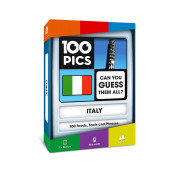 100 Pics Italy Game | Kids Games | Card Games & Fun Travel Games | Learning Resources | Card Games For Adults And Kids | Family Games | Flash Cards | Kids Travel | Ages 6+