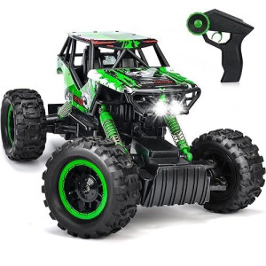 Double E 1:12 Scale Large Remote Control Car Monster Trucks For Boys With Head Lights 4Wd Off All Terrain Rc Car Rechargeable Vehicles Xmas Gifts For Kids