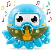 Chuchik Octopus Bath Toy. Bubble Bath Maker For The Bathtub. Blows Bubbles And Plays 24 Children�S Songs - Kids,Toddler Baby Bath Toys Makes Great Gifts For Toddlers - Sing-Along Bath Bubble Machine