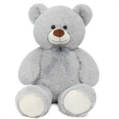 Toys Studio 36 Inch Big Teddy Bear Cute Giant Stuffed Animals Soft Plush Bear For Girlfriend Kids, Grey