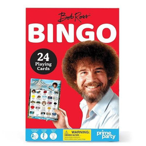 Bob Ross Bingo Board Game (24 Players) Idea For Artists, Teachers, Painters, And Drawers | Unique Fun Art Party Game | Bob Ross Quotes And Paintings