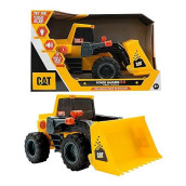 catToysOfficial, cAT construction 115 Power Haulers 20 Wheel Loader, Lights and Sounds, Ages 3 and up,Yellow