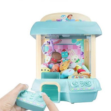 Forbest Claw Machine Doll Machine With 12 Dolls, Removable Remote Control, Usb Cable, Adjustable Sounds And Lights, Best Gift Toy For Kids (Blue)
