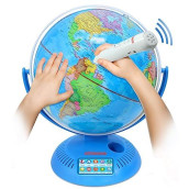 Little Experimenter Talking Globe - Interactive Globe For Kids Learning With Smart Pen - Educational World Globe For Children With Interactive Maps - 9
