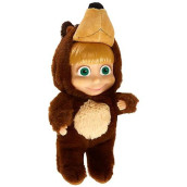 Masha And The Bear 2 In 1 Plush Doll In Bear Costume Toys For Kids, Ages 3+, 9.8 Inches, (109301064)