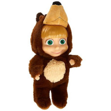 Masha And The Bear 2 In 1 Plush Doll In Bear Costume Toys For Kids, Ages 3+, 9.8 Inches, (109301064)