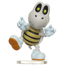 Super Mario Action Figure 2.5 Inch Dry Bones Collectible Toy, White
