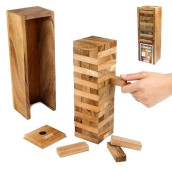 Logica Puzzles Art. Condo L - Tumbling Stacking Tower In Fine Wood - Large Size - Fun For All The Family