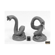 Reaper Miniatures REM44031 Bones giant Leeches Miniatures Black - Pack of 2