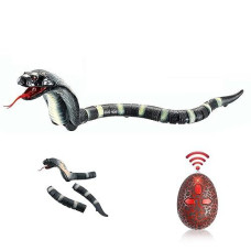 Ufurty Detachable Remote Control Cobra Snake 17" Long Rechargeable Simulation Rc Snake Toy For Kids Children