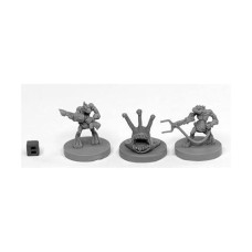 Reaper Miniatures REM49003 Bones Sliggs & Squarg Miniatures Set&44 Black - Pack of 3