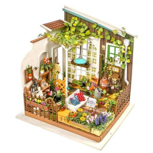 Rowood Miniature House Kit, 1:24 Scale Diy Miniature Dollhouse Kit For Adults, Mayberry Street Miniatures,Mini House Craft Kits For Adults Teens Kids, Gifts On Birthday Christmas - Miller'S Garden