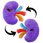 Attatoy Plush Kidney, Stuffed Body Organ Toy For Get Well Gift, Health Education And More