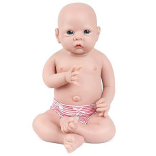 Ivita 18 Inch Full Body Silicone Baby Dolls,Not Vinyl Dolls,Real Full Silicone Reborn Baby Dolls, Soft Newborn Baby Dolls - Girl