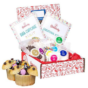 Baketivity Kids Baking Diy Activity Kit - Bake Delicious Bug Cupcakes With Pre-Measured Ingredients - Best Gift Idea For Boys And Girls Ages 6-12