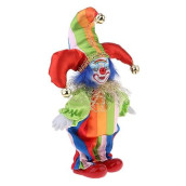 Kodoria Clown Doll Clown Figure Doll Halloween Ornaments Home Table Desk Top Decor - #6