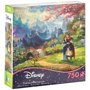 Ceaco 750 Piece Thomas Kinkade - Disney Dreams, Mulan Jigsaw Puzzle, Kids And Adults
