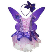 Petitebella Fairy Costume Dress 1-10Y (Purple, 2-4 Years)