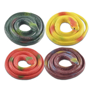 Lrcxl Rubber Snakes To Keep Birds Away - 4 Pieces Realistic Fake Snake Toys For Garden Props To Keep Birds Away, Scare Squirrels, Mice, Pranks