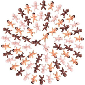 Juxingdazyf 180 Pieces Mini Plastic Babies 1 Inch Baby Doll For Baby Shower Party Favors, Ice Cube Game, Party Decorations, Baby Bathing And Crafting