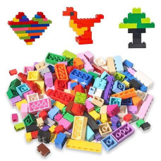 Ekind Regular Colors 2X4 Shapes Classic Educational Building Bricks Set - Compatible With All Major Brands - Cultivate Logic & Creativity For Kids (40 Pcs)