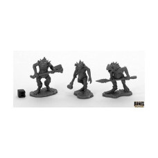 Reaper Miniatures REM44046 Bones Trogolodytes Miniatures Black - Pack of 3