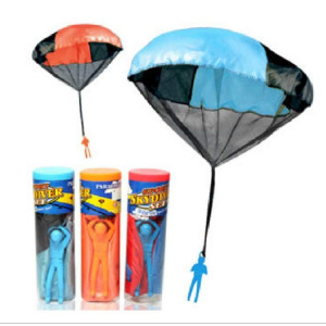 Wenbin Cordless Toy Parachute Soldier Men Parachute Child Hand Drop Parachute Tangle Free Throw Parachute Kite Outdoor Toy Game Toy Set 2Pcs