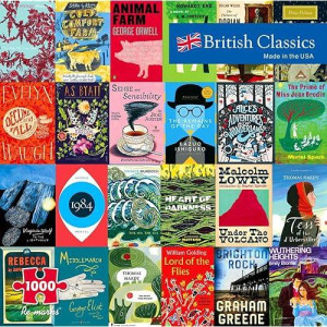 Re-Marks British Classics Literary Puzzle, 1000-Piece Jigsaw Puzzle For All Ages
