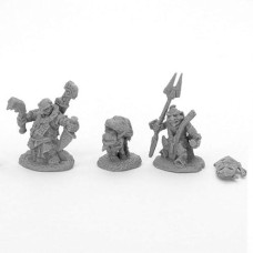 Reaper Miniatures REM44048 Bones Bloodstone gnome Heroes Miniatures Black - Pack of 2