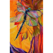 Jigsaw Puzzle 1000 Piece Wooden Puzzle Color Dragonfly Family Decorations, Unique Birthday Present Suitable For Teenagers And Adults 29.5X20In