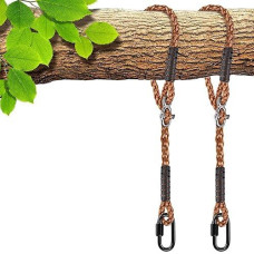 Seleware Tree Swing Ropes Hammock Chair Straps Hanging Kit, Length Adjustable Nylon Rope Holds To 1000Lbs, Perfect For Playground Set, Children Swing, Outdoor Swing Hanging Straps, 2 Pack 80Inch
