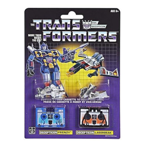 Transformers: Vintage G1 Cassette 2-Pack Decepticons Frenzy And Laserbeak Collectible Figures